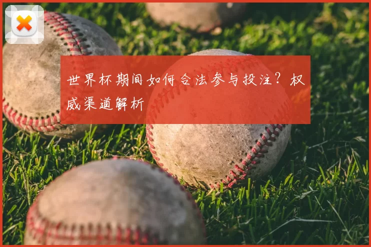 世界杯期间如何合法参与投注?权威渠道解析