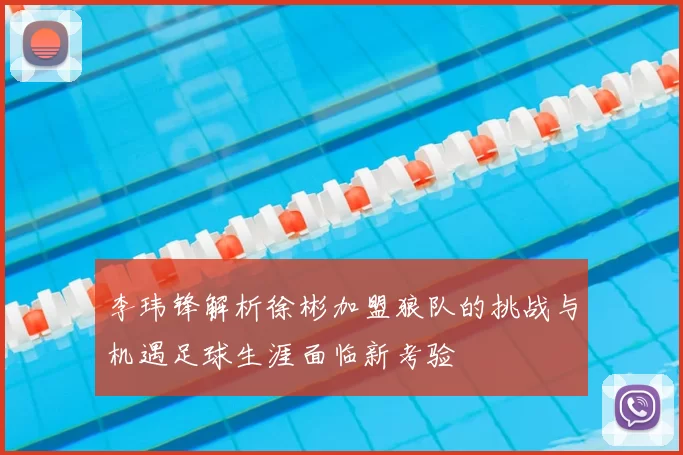 李玮锋解析徐彬加盟狼队的挑战与机遇足球生涯面临新考验